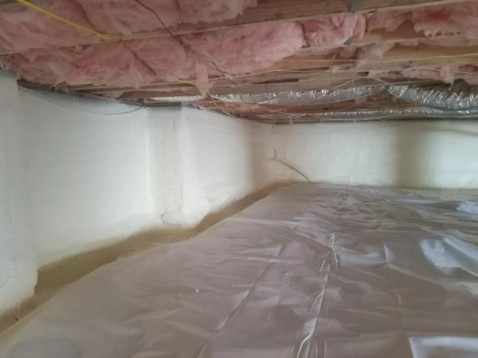 Crawl space encapsulation with closed-cell spray foam for Metal Roof Coating in Ashland